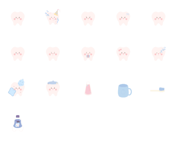 [LINE絵文字]Haru little toothの画像一覧