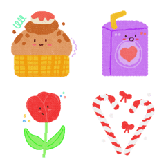 [LINE絵文字] Emoji cute colorfulの画像