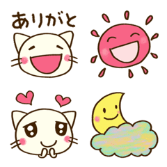 [LINE絵文字] あいさつ☆どちネコ絵文字の画像