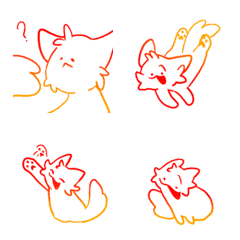 [LINE絵文字] FIRE CAT V.3 ！の画像