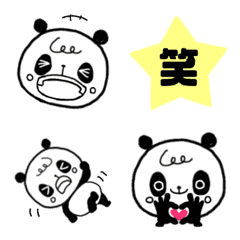 [LINE絵文字] 動く小パンダ(face)の画像