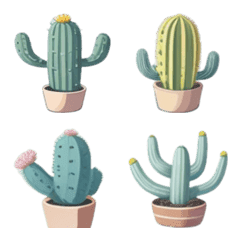 [LINE絵文字] Caudex n Succulent lover - Cactus VOL.1の画像