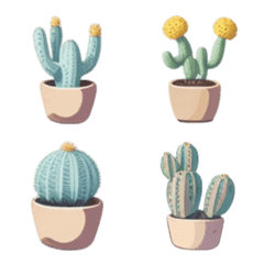 [LINE絵文字] Caudex n Succulent lover - Cactus VOL.4の画像