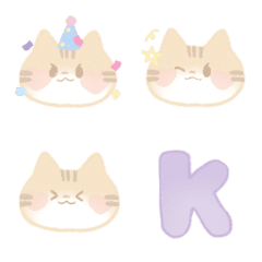 [LINE絵文字] gigi cat emojiの画像