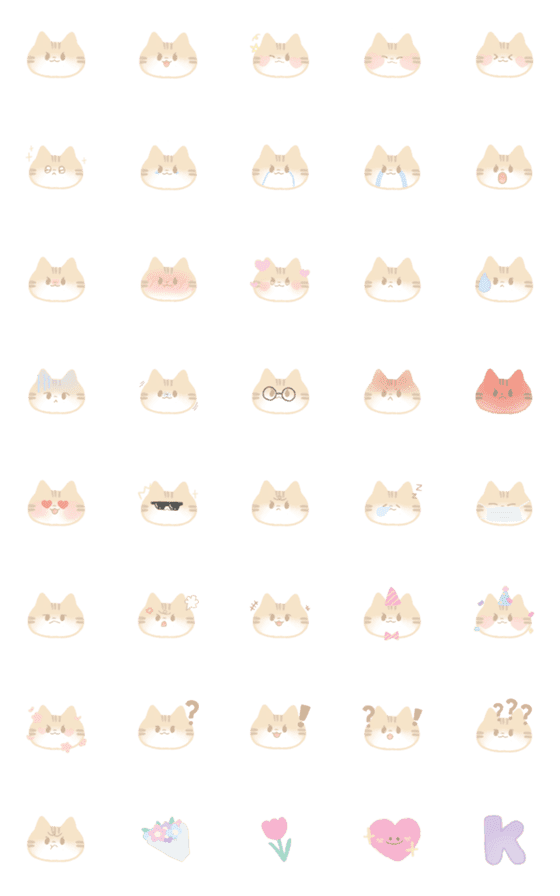 [LINE絵文字]gigi cat emojiの画像一覧