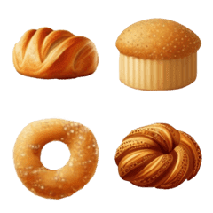 [LINE絵文字] Bakery emojis v1の画像