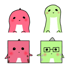 [LINE絵文字] cube dinosaurの画像