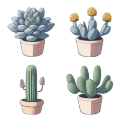 [LINE絵文字] Caudex n Succulent lover-Succulent VOL.4の画像