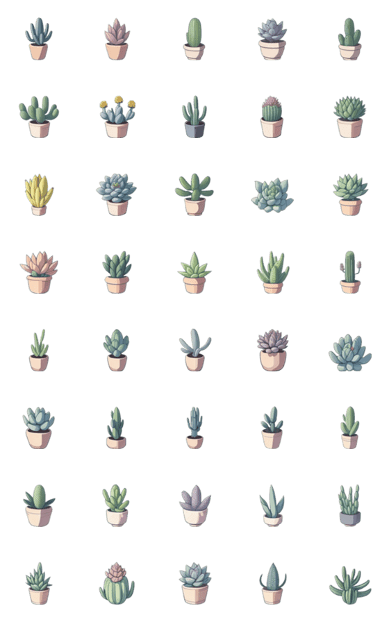 [LINE絵文字]Caudex n Succulent lover-Succulent VOL.4の画像一覧