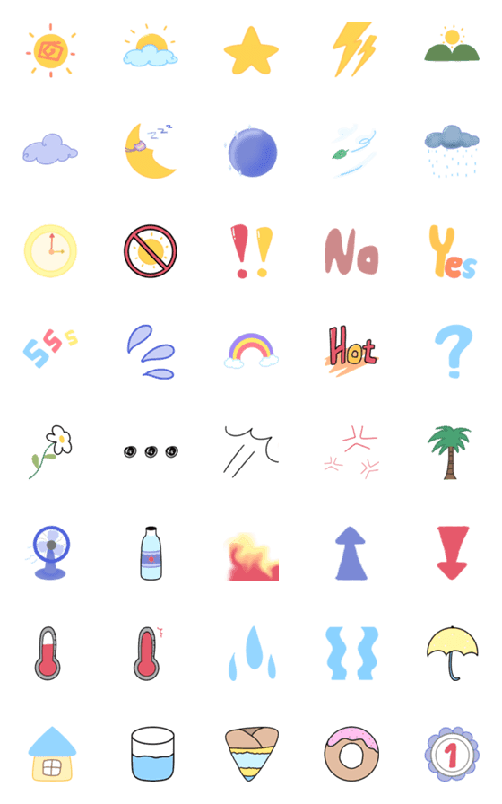 [LINE絵文字]Weather lovelyの画像一覧