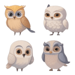 [LINE絵文字] Hoot Hoot！ It's Owls Time ！ VOL.1の画像