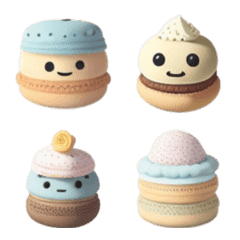 [LINE絵文字] Healing Rainbow Macarons VOL.3の画像