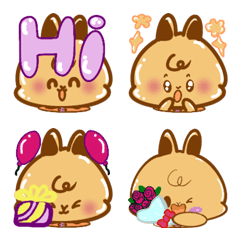 [LINE絵文字] Zaa Rabbit emojiの画像