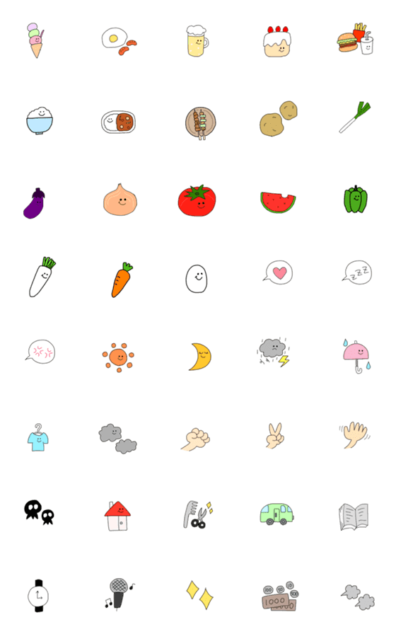[LINE絵文字]普段使える絵文字パート1の画像一覧