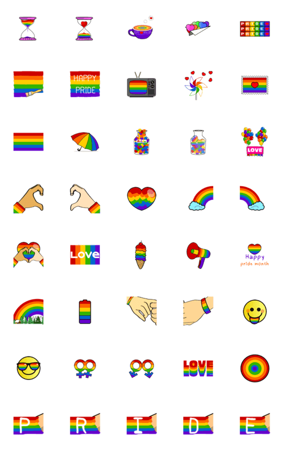 [LINE絵文字]Pride Month emojiの画像一覧