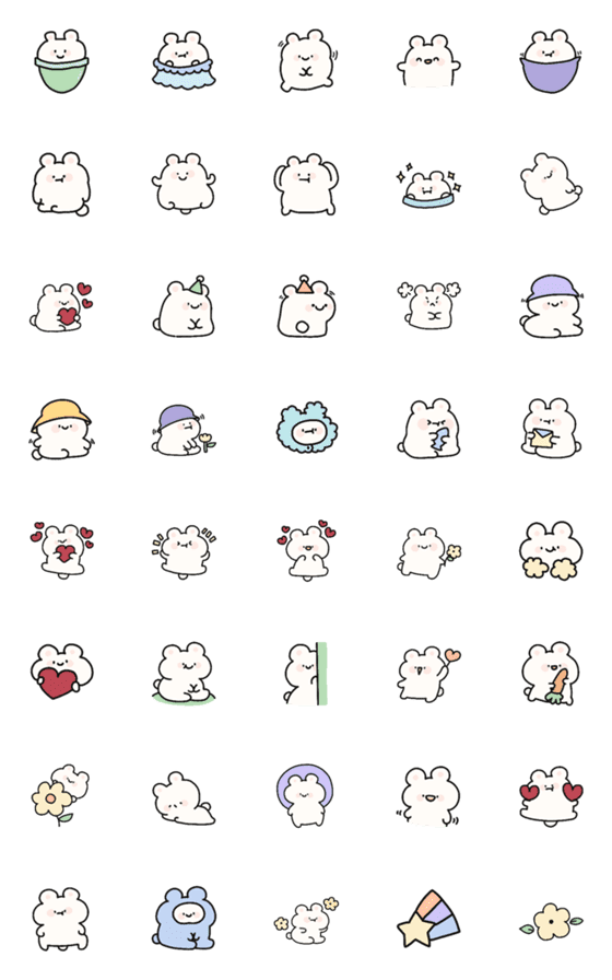 [LINE絵文字]Emoji ac bear cute *の画像一覧