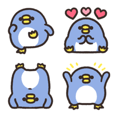 [LINE絵文字] 動くまるめのペンギンさんの画像