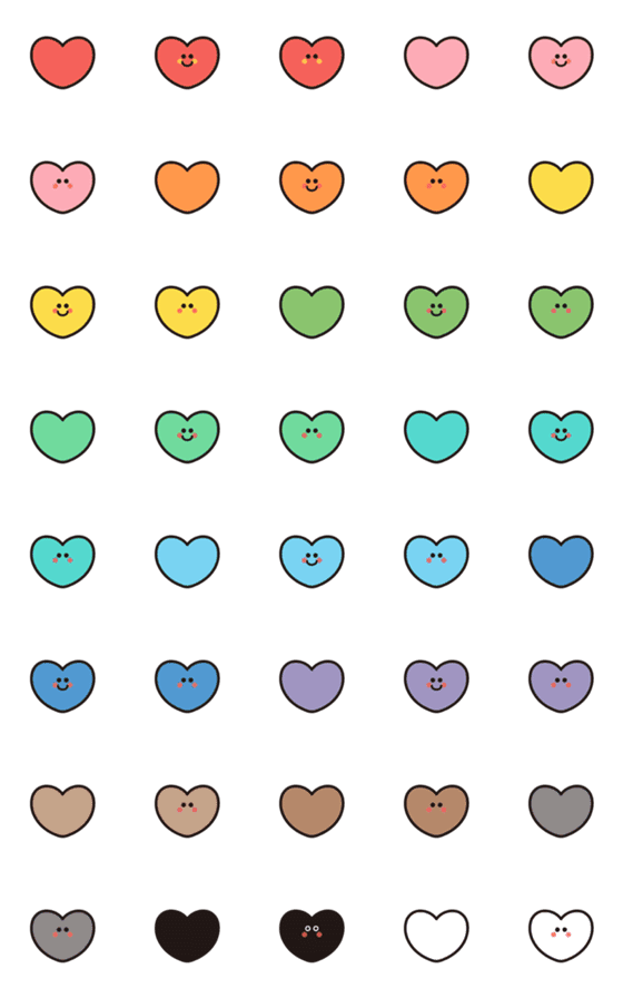 [LINE絵文字]Cute Heart (Only Heart)の画像一覧