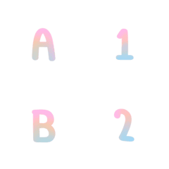 [LINE絵文字] cute english letters and numbersの画像