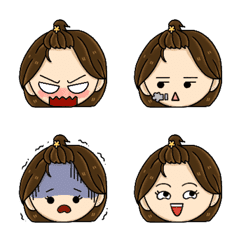 [LINE絵文字] Ting : Crazy girl Emojiの画像