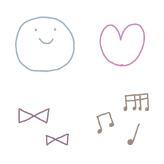 [LINE絵文字] Simple Emoji MM(修正版)の画像