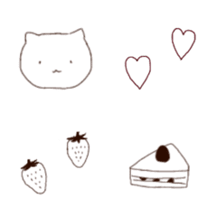 [LINE絵文字] Simple #cats and cafeの画像