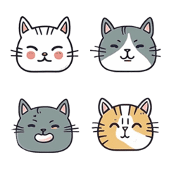 [LINE絵文字] Meow meow Kitty cute Emojiの画像