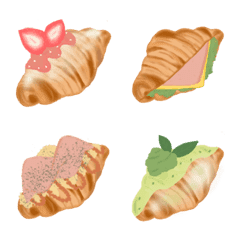 [LINE絵文字] Sweety Croissantの画像