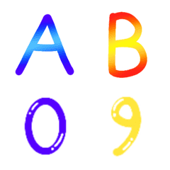 [LINE絵文字] A-Z ＆ 0-9の画像