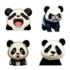 [LINE絵文字] Panda's Emotions, sorrows and joysの画像