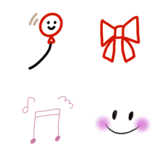 [LINE絵文字] 簡単なゆるっと絵文字の画像