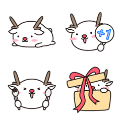 [LINE絵文字] White Deer Expression "Revised Version"の画像