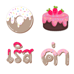 [LINE絵文字] Emoji donut cuteの画像