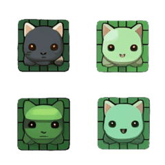 [LINE絵文字] Zombie Cat Emojiの画像