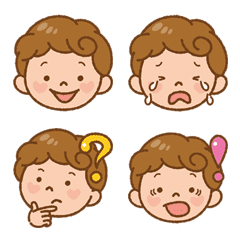 [LINE絵文字] SMILES FACTORY「男の子の絵文字」の画像