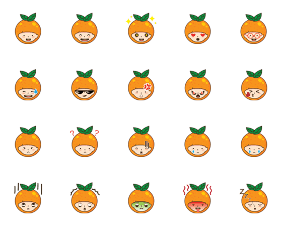 [LINE絵文字]Little orange boyの画像一覧