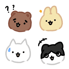 [LINE絵文字] Super cute animal emoticon stickersの画像