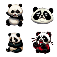 [LINE絵文字] Panda's Emotions, sorrows and joys (5)の画像