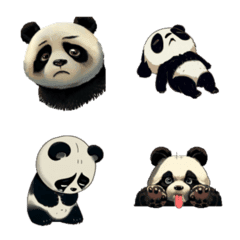 [LINE絵文字] Panda's Emotions, sorrows and joys (4)の画像