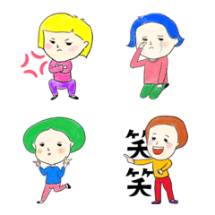 [LINE絵文字] Friend Conversation Pictogramsの画像