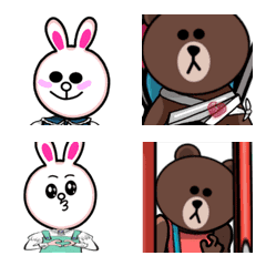 [LINE絵文字] 59th Brown ＆ Cony chapter 2の画像