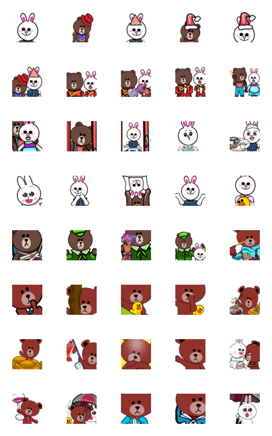 [LINE絵文字]59th Brown ＆ Cony chapter 2の画像一覧