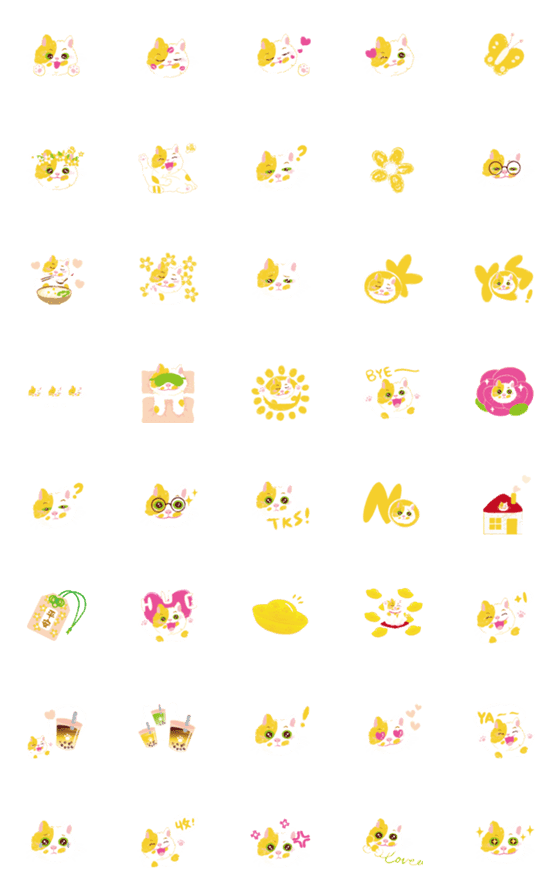 [LINE絵文字]Omelette catの画像一覧