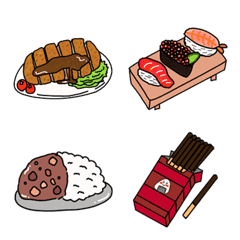 [LINE絵文字] 日常スタンプ【食事】の画像