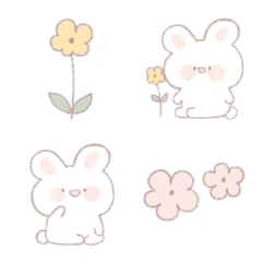 [LINE絵文字] Cute chonly  rabbitの画像