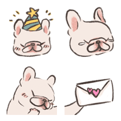 [LINE絵文字] French bulldog Magger ！ Emojiの画像