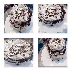 [LINE絵文字] Homemade Chocolate Cakeの画像