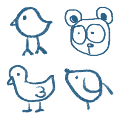 [LINE絵文字] Draw cute animalsの画像