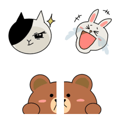 [LINE絵文字] 使いたくなるLINE FRIENDS絵文字の画像