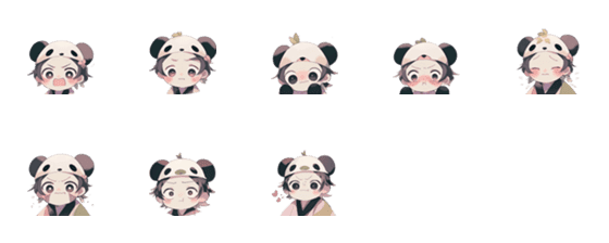 [LINE絵文字]Pandas and Mineの画像一覧